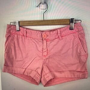 TALULA ARITZIA Women Pink Cotton Blend Low Rise Shorts Size 4